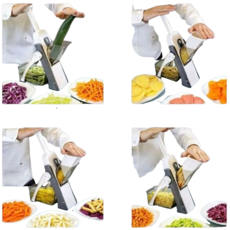 Cortador e Fatiador de Legumes Multifuncional  5 em 1