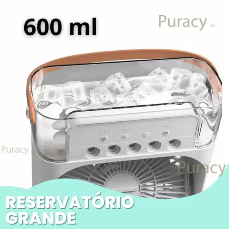 Mini Climatizador De Ar c/ Reservatorio Para Água e Gelo ❄️- Últimas Unidades